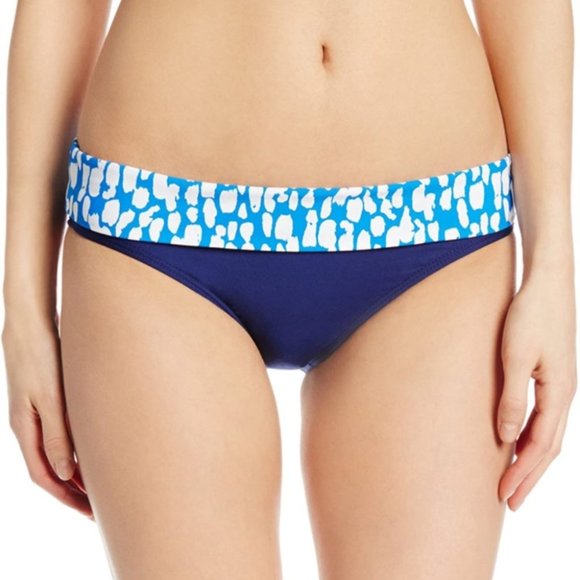 3/$30 Splendid Coastal Banded Blue Swim Bottoms Size S - Picture 1 of 12